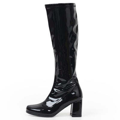 Botas Martin de Cuero Charol con Tacón Grueso de 9cm - Image 7