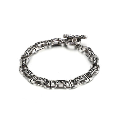 Pulsera de Acero Titanio Estilo Punk Retro para Hombre - Image 8