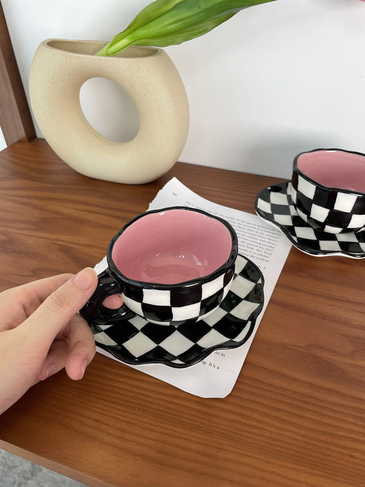 Taza Ajedrez Blanco y Negro - Diseño Viral Moderno - Image 8