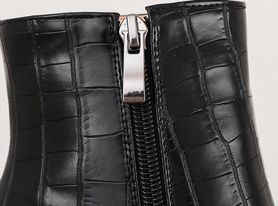 Botas Martin Gruesas de Tacón Alto Talla Grande para Mujer - Image 9