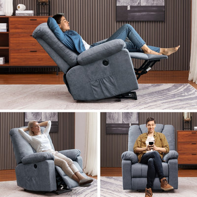 Sillón Reclinable Eléctrico Multifuncional de Masaje para Sala y Dormitorio - Image 4