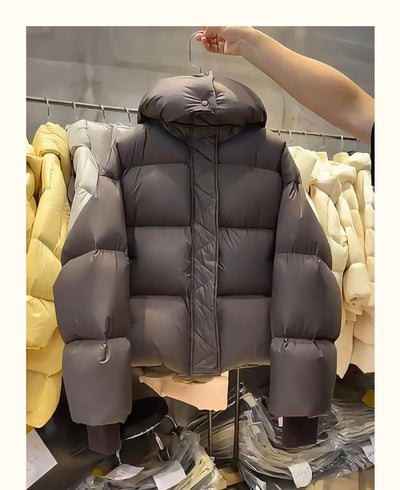Chaqueta Acolchada Suelta Estilo Coreano en Algodón - Image 10