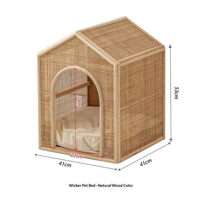 Casa Cama de Ratán Tejido para Gatos - Refugio Fresco y Ventilado - Image 6