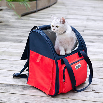 Mochila Transpirable Impermeable para Mascotas - Perros y Gatos
