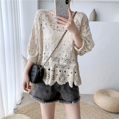 Suéter Calado Elegante con Diseño Hueco - Blusa Pullover Moderna - Image 10