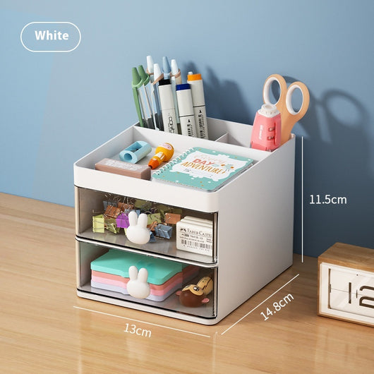 Organizador de Escritorio con Compartimentos y Diseño Transparente - Image 6