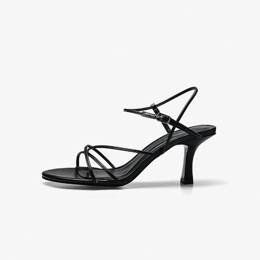 Sandalias de Tacón Alto Estilo Hada - Diseño de Red Verano