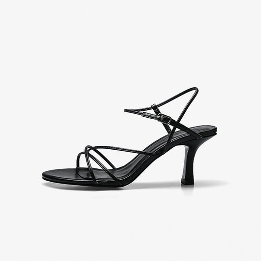 Sandalias de Tacón Alto Estilo Hada - Diseño de Red Verano