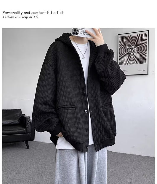 Cardigan de Pana Texturizada para Hombre - Otoño/Invierno - Image 11