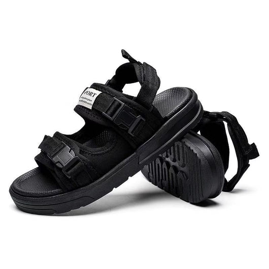 Sandalias Deportivas con Velcro Negro - Comodidad y Estilo - Image 15