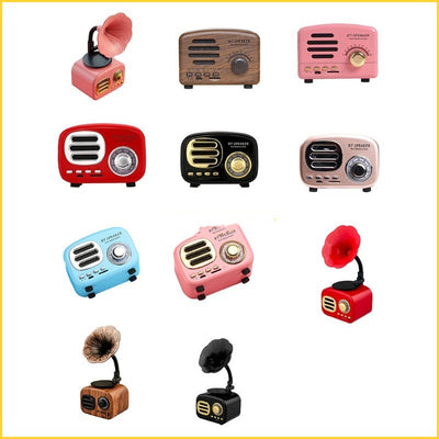 Parlante Inalámbrico Retro Portátil con Subwoofer Mini - Image 4