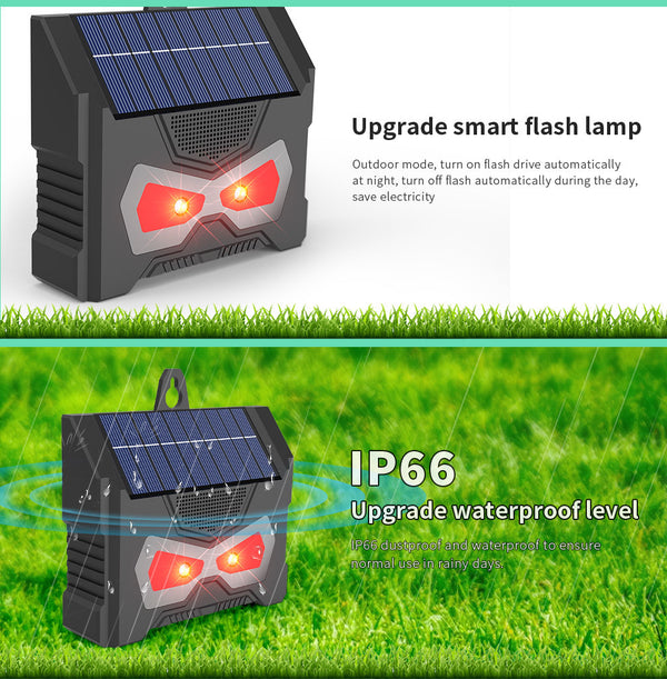 Repelente Solar Ultrasónico para Animales