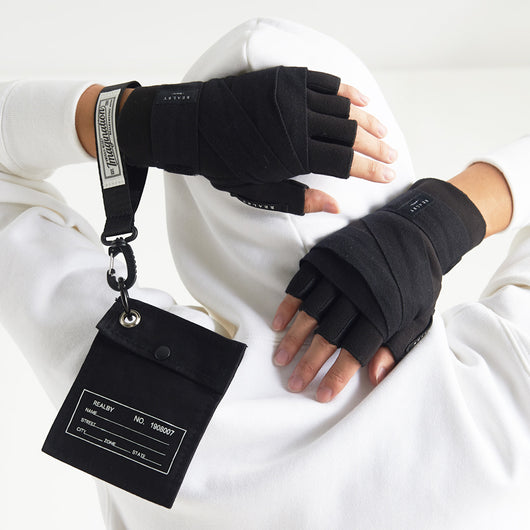 Guantes de Entrenamiento Medio Dedo con Muñequera Integrada para Boxeo y Fitness - Image 3