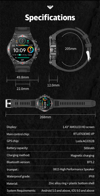 Reloj Deportivo GPS con Brújula, Altímetro y Barómetro - Image 23