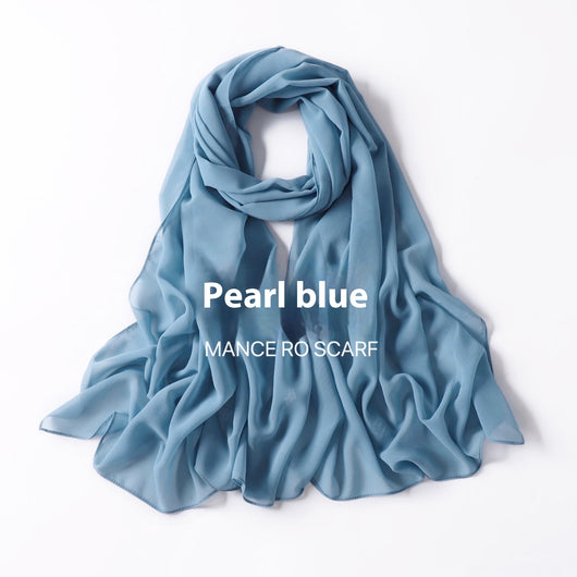 Pañuelo Chiffon Perla Multiuso - Velo Elegante para Cabello y Cuello - Image 40