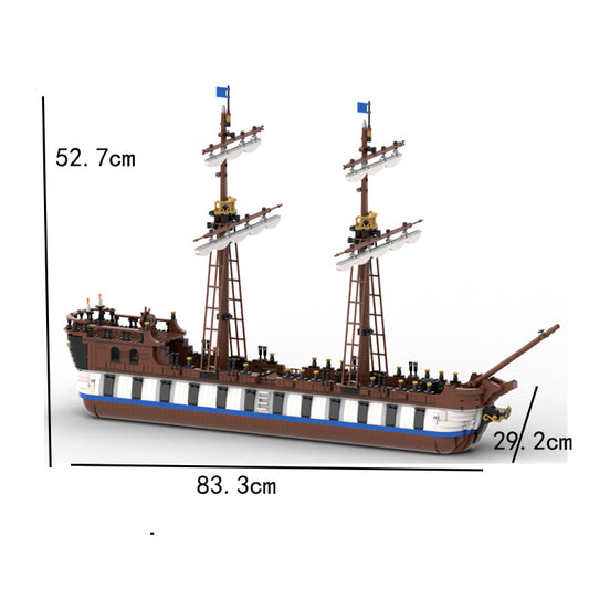 Barco Mercante Pirata Modelo Armado - Decoración Coleccionable - Image 2