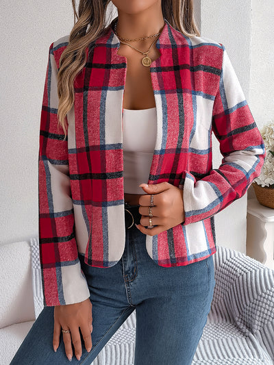 Conjunto de Tweed a Cuadros Manga Larga para Mujer - Image 26