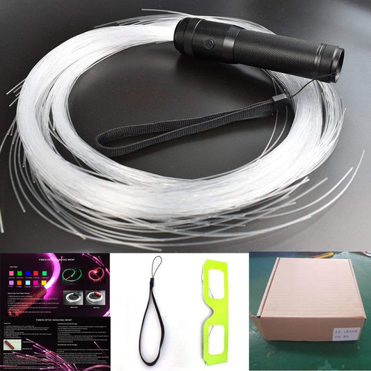 Vara Luminosa LED Multicolor con Fibra Óptica para Animadores y Fiestas