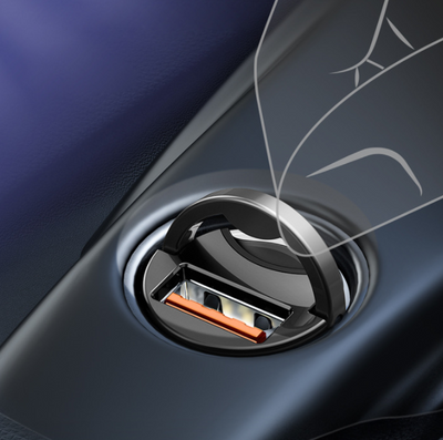 Cargador Rápido para Auto Baseus Huixiaoxing 30W - USB Simple - Image 5