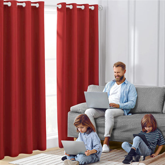 Cortinas Modernas Térmicas Bloqueadoras de Luz - Tela Gruesa Opaca Aislante - Image 12