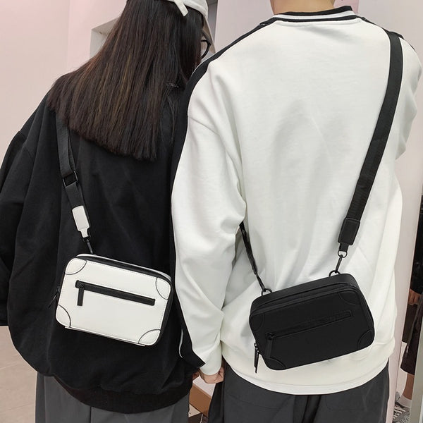 Bolsa Mensajero Cuadrada Compacta para Hombre - Estilo Moderno