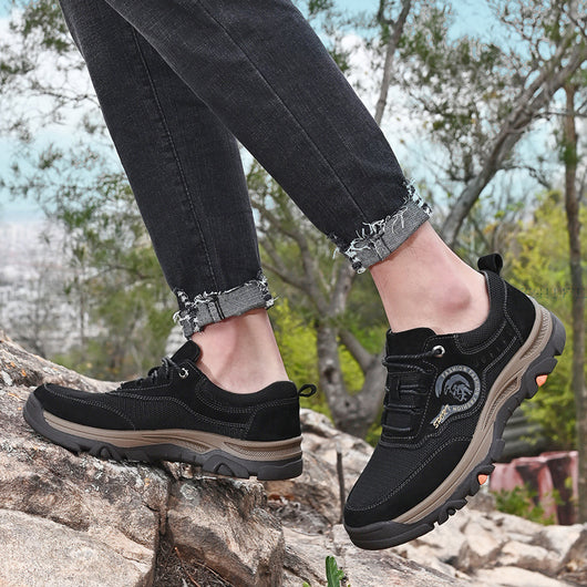 Zapatillas Deportivas Outdoor Talla Grande para Hombre en Cuero Premium - Image 2
