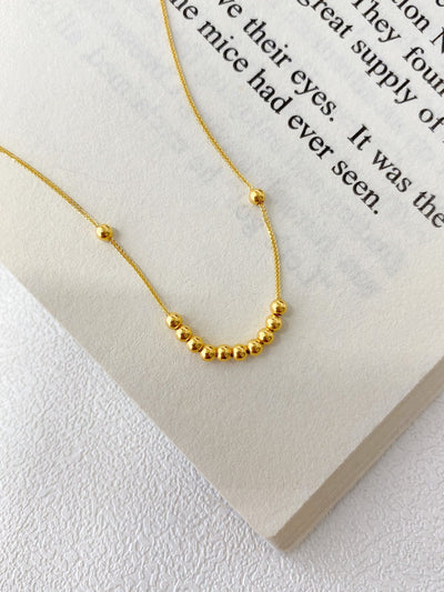 Collar de Oro 18K Chopin con Dije de Cuentas de la Suerte - Image 12