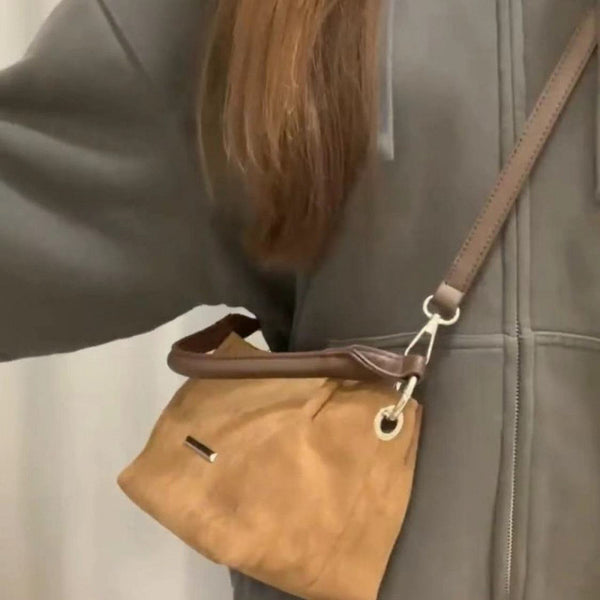 Bolso Mensajero Portátil de Ante Frosted para Mujer - Image 3