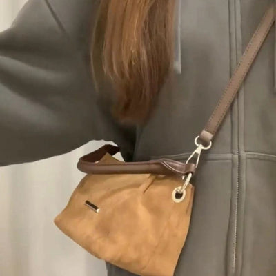 Bolso Mensajero Portátil de Ante Frosted para Mujer - Image 3