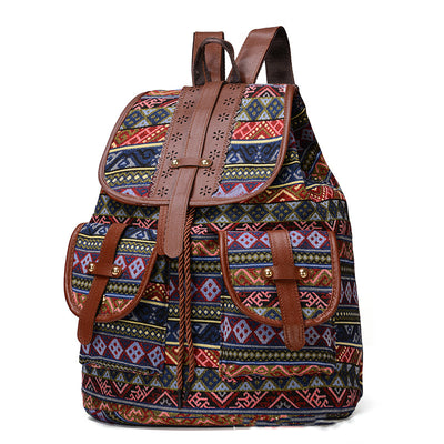 Mochila Étnica para Mujer - Diseño Bohemio y Funcional - Image 6