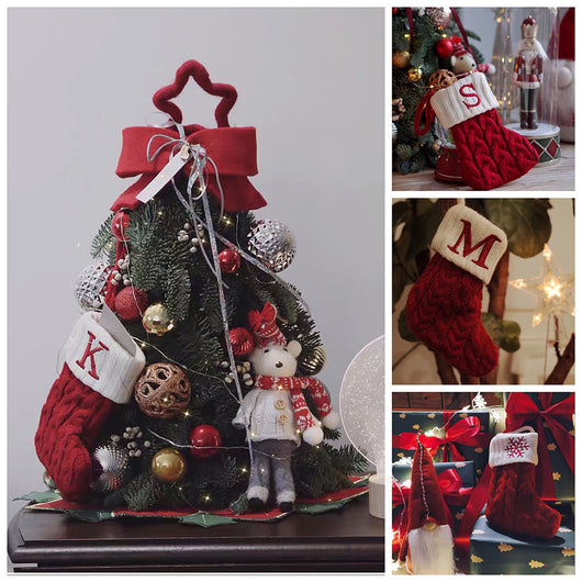 Calcetines Navideños Tejidos con Letras - Image 15