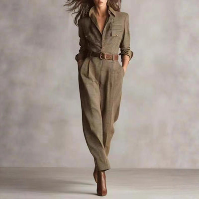 Jumpsuit Cuadrille Elegante para Primavera y Otoño - Image 4
