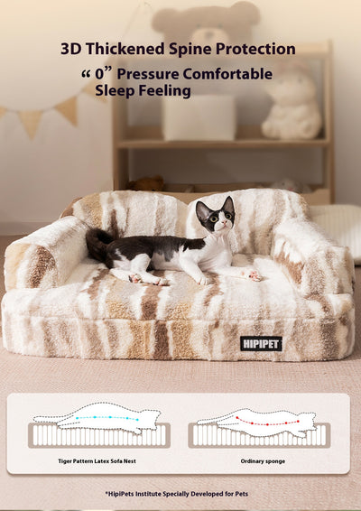 Cama Elevada para Mascotas con Respaldo Acolchado y Forro Térmico - Image 9