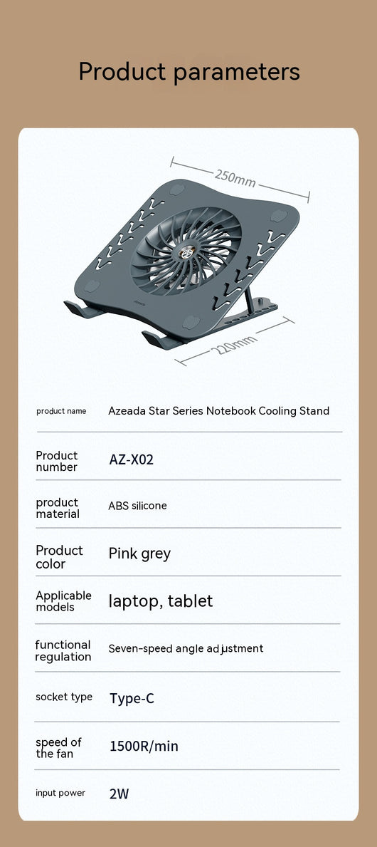 Base Refrigerante Portátil Plegable para Laptop - Image 8