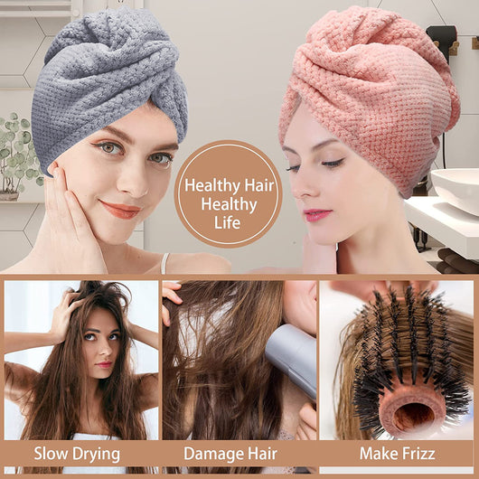 Toalla Secadora de Cabello Coral Piña - Absorbente Rápida - Image 19