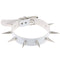 Personalized Punk Leather Collar Necklace Simple And Fashionable Blanco D