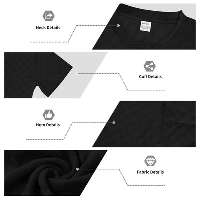 Conjunto de Playera y Shorts Casuales a Cuadros para Hombre - Image 39