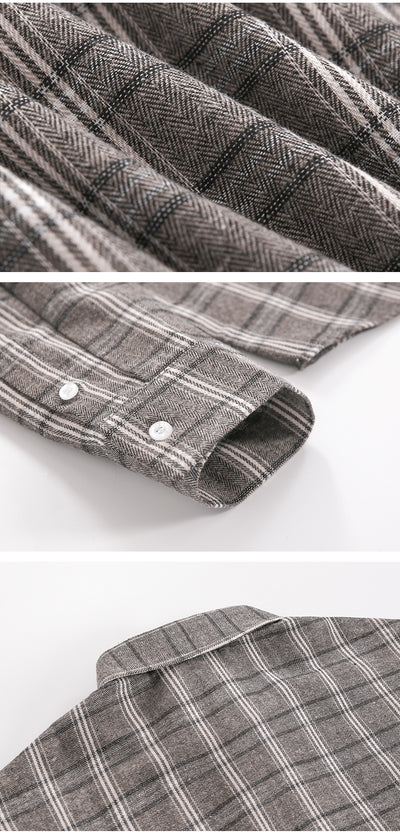 Camisa de Manga Larga Estilo Coreano para Hombre - Diseño Trendy Otoño - Image 14