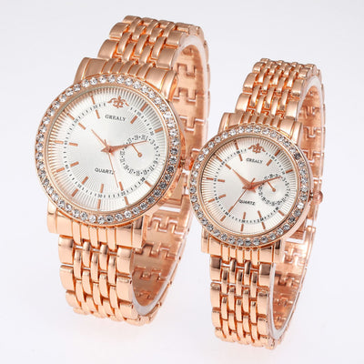 Reloj de Lujo Clásico para Parejas con Diamantes - Image 10