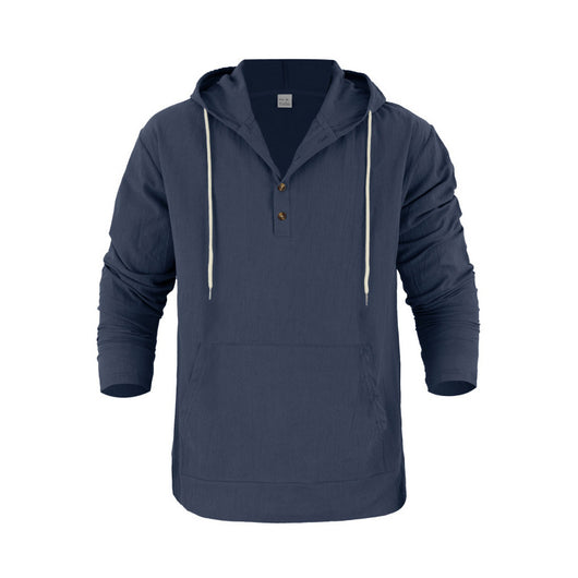 Henley con Capucha y Mangas Largas con Bolsillos Grandes - Image 27