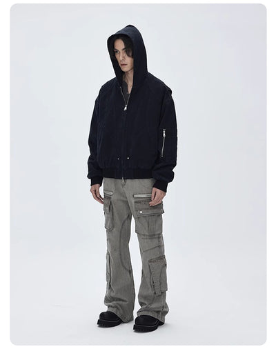 Chaqueta de Trabajo Pesada en Lona Lavada para Hombre - Image 9