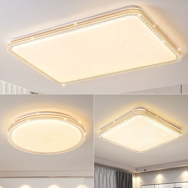 Lámpara de Techo LED Cuadrada de Acrílico para Sala de Estar