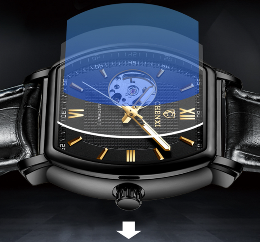 Reloj Mecánico Automático Cuadrado Hueco para Hombre - Image 15