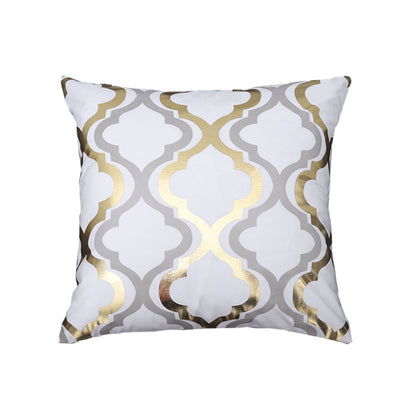 Funda de Almohada Piña Dorada Geométrica - Diseño Minimalista Moderno - Image 9