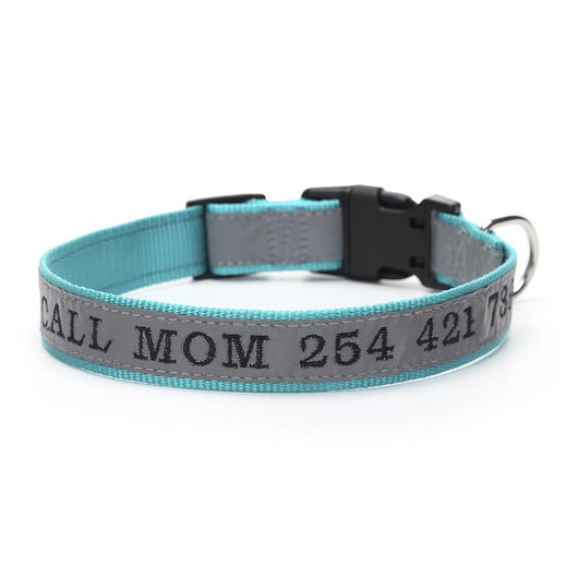 Collar Reflectante para Perro con Nombre Personalizado Bordado - Image 3