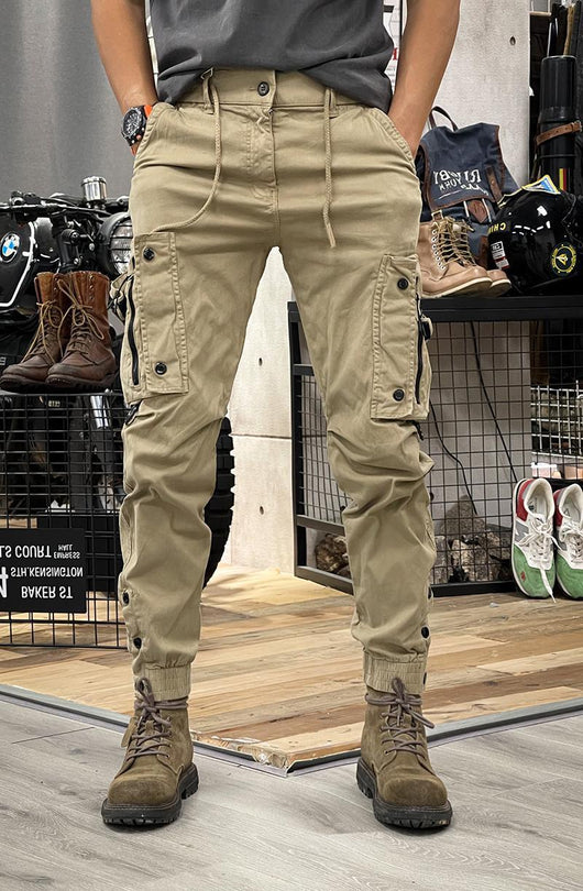 Pantalones Tácticos Casual de Pierna Recta para Hombre con Puños Ajustables - Image 29
