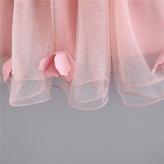 Vestido Infantil con Bordado Tridimensional para Niña - Image 9