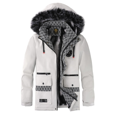 Chaqueta de Invierno para Hombre con Cuello de Pelo - Image 4