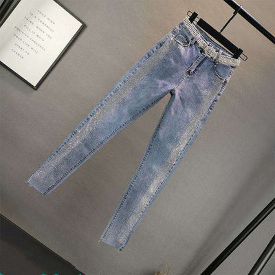 Jeans Stretch Ajustados con Brillantes Decorativos - Image 5
