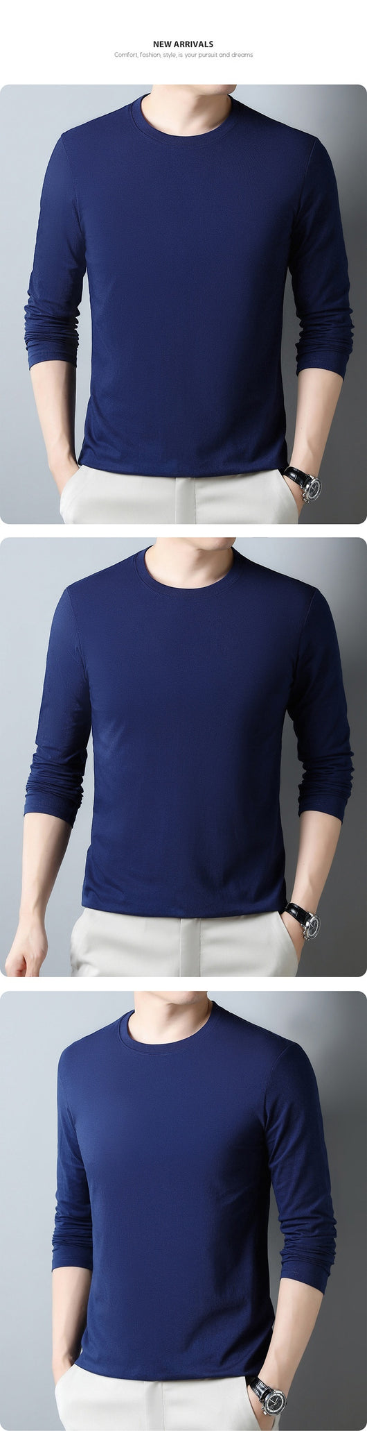 Sudadera Hoodie de Algodón Puro Manga Larga para Hombre - Image 18